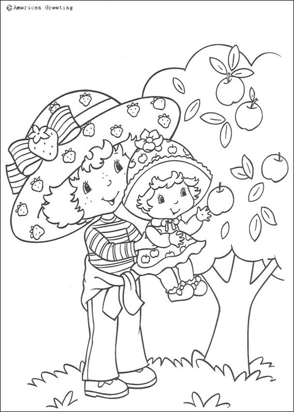 STRAWBERRY SHORTCAKE coloring pages - Strawberry Shortcake and her