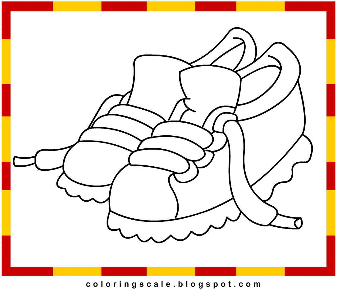 Free Printable Shoes Coloring Pages Perfect - Coloring pages