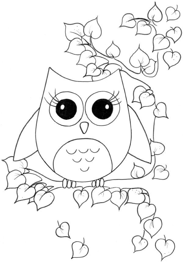 owl coloring pages printable | Only Coloring Pages