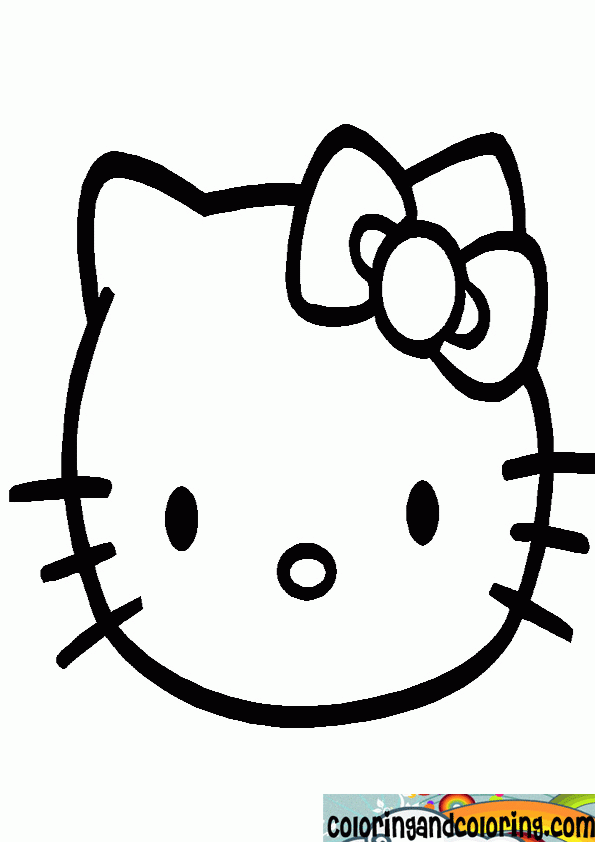 hello kitty face coloring pages | Coloring and coloring
