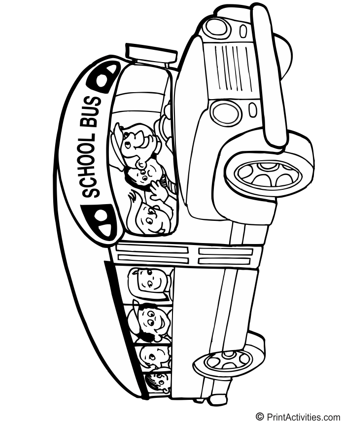Bus Driver Coloring Page | YYYY
