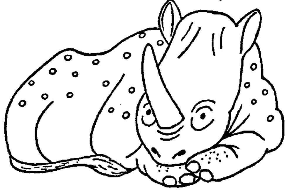Rhinoceros coloring pages