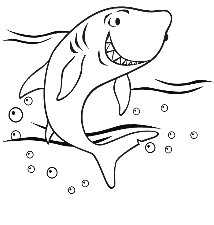 Shark Coloring Pages Online