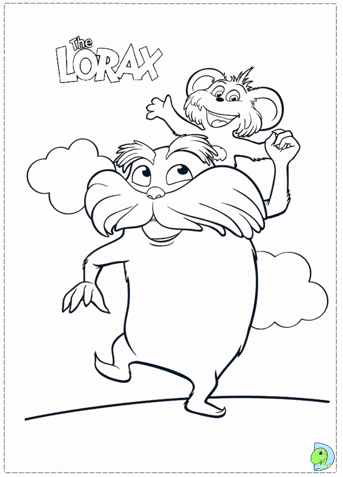 The Lorax coloring page