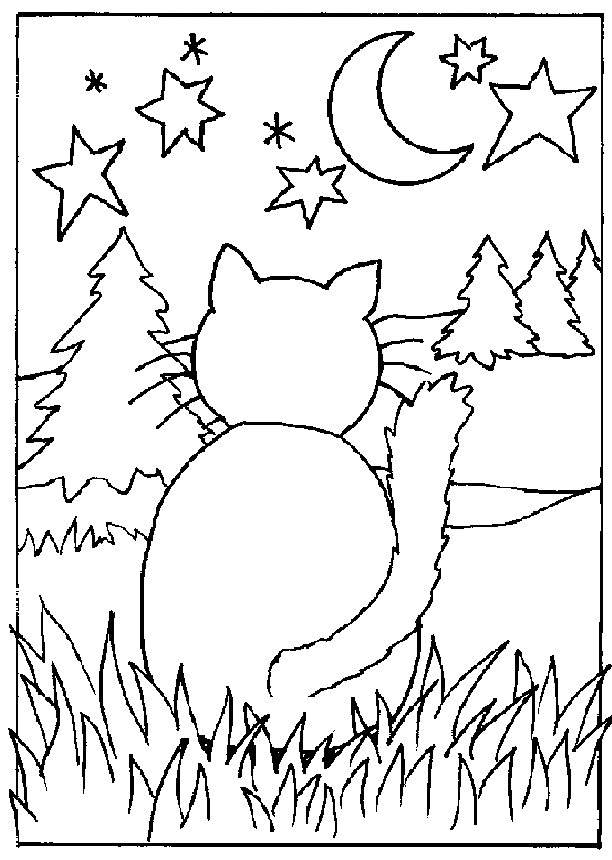 Coloring Page - Cat coloring pages 14