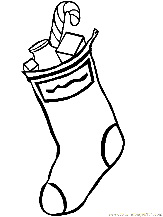 Coloring Pages Christmas Stockings (5) (Cartoons > Christmas