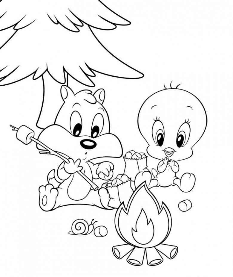 Colorear Baby Looney Tunes (31) - Dibujo para Colorear