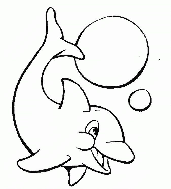 Coloring Pages Of A Dolphin 10 | Free Printable Coloring Pages