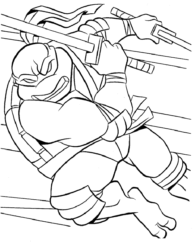 Leonardo Were Fighting Coloring Pages - Ninja Coloring Pages