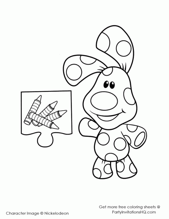 Clues Coloring Pages And Sheets Can Be Found In The Blues Clues
