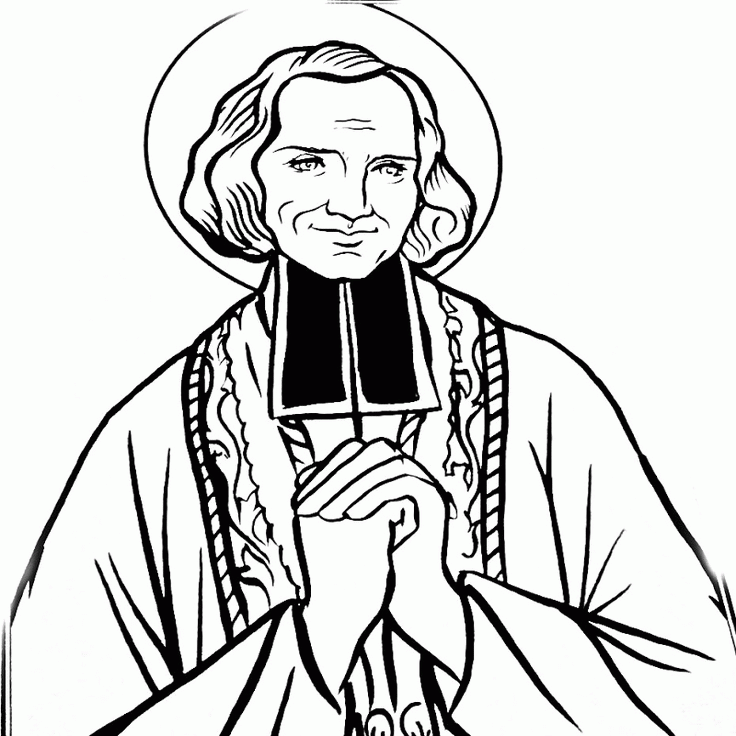 Saint John Marie Vianney coloring page | Saints
