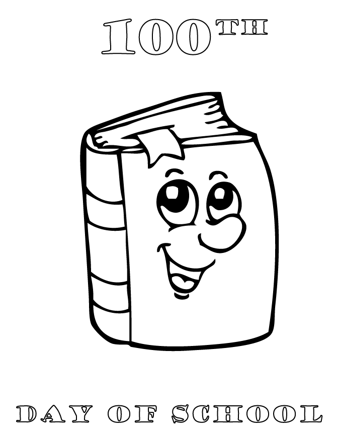Free Printable 100th Day Of School Coloring Pages | H & M Coloring