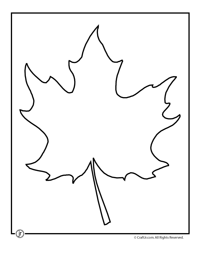 Maple Leaf Template 2 | Craft Jr.