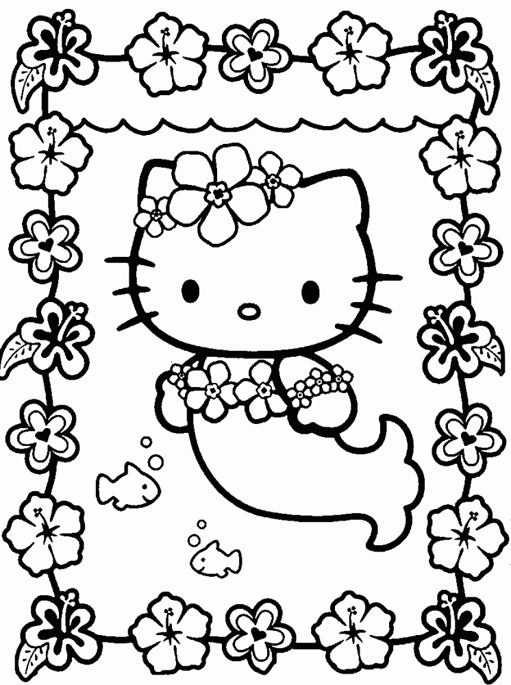 coloring pages hello kitty