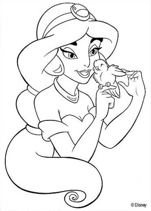 Disney Jasmine Princess Coloring Pages #37 | Disney Coloring Pages