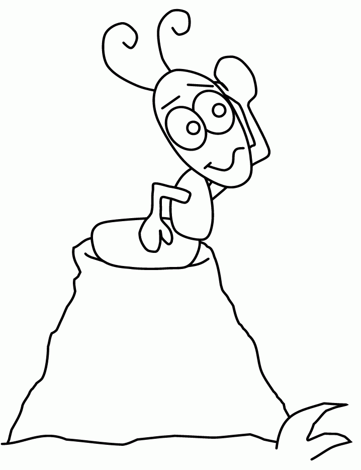 Ant Coloring Pages : Pictures Ant Insect Coloring Page Kids