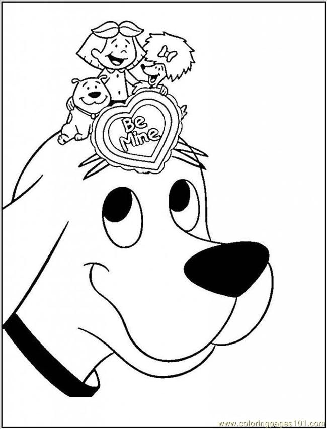 Coloring Pages Clifford Big Red Dog (Cartoons > Clifford) - free