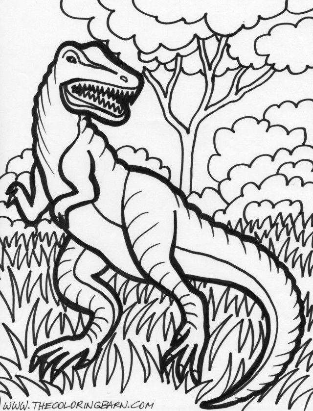 Dinosaur T Rex Coloring Page T Rex Dinosaur Coloring Pages 262335