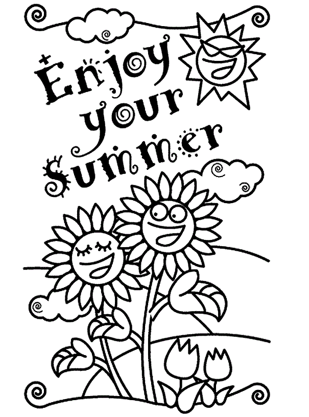 Summer Pictures | Printable Coloring