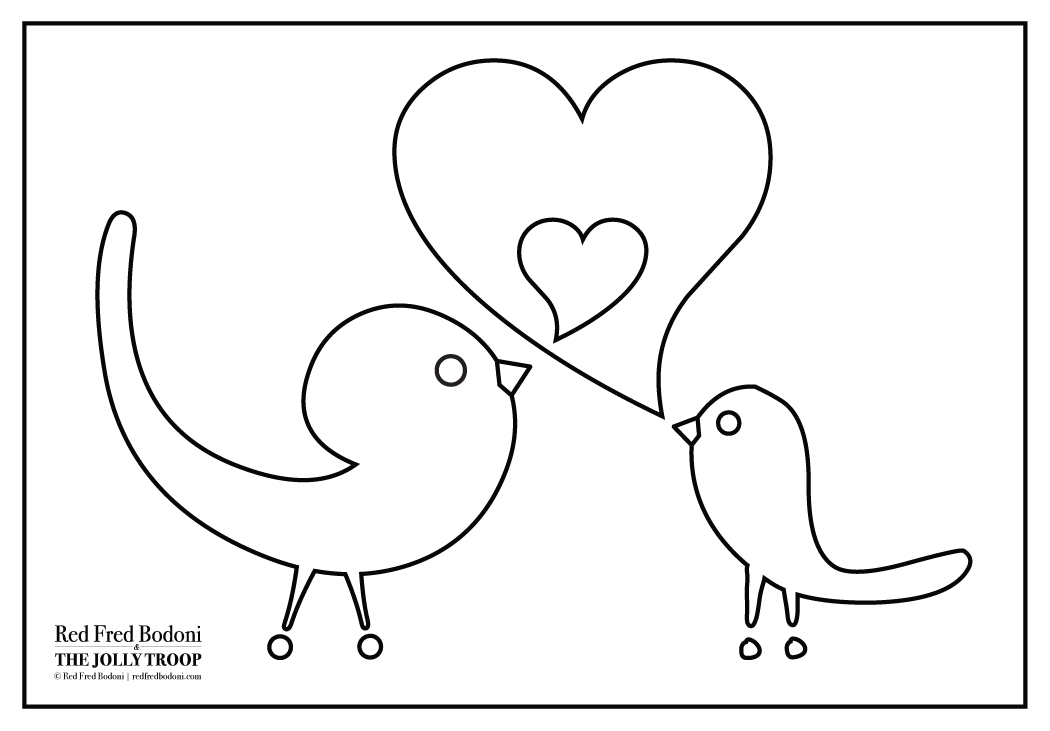 The Jolly Blog: Coloring Page: Say It With Heart V