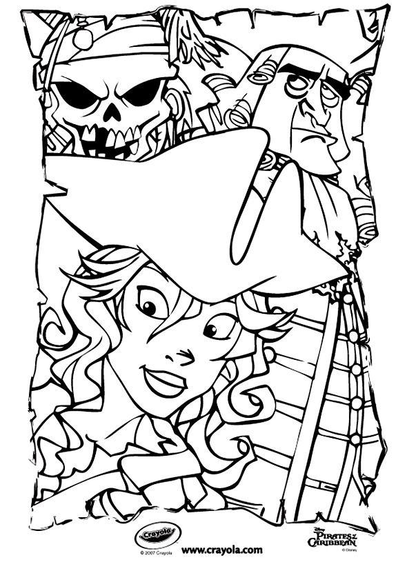 Pirates-of-the-caribbean-coloring-13 | Free Coloring Page Site