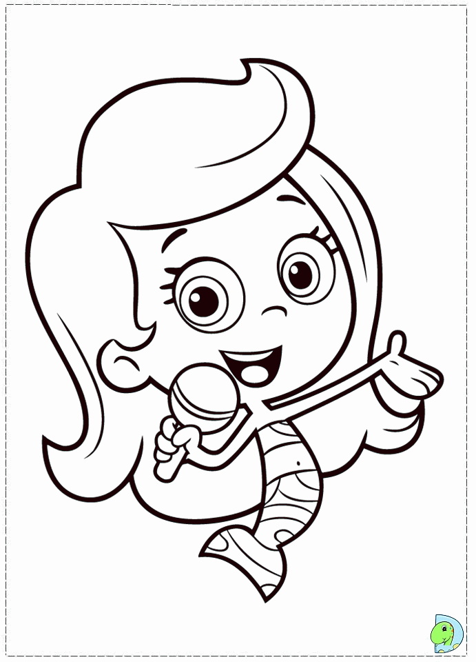 bubble guppies molly Colouring Pages (page 2)