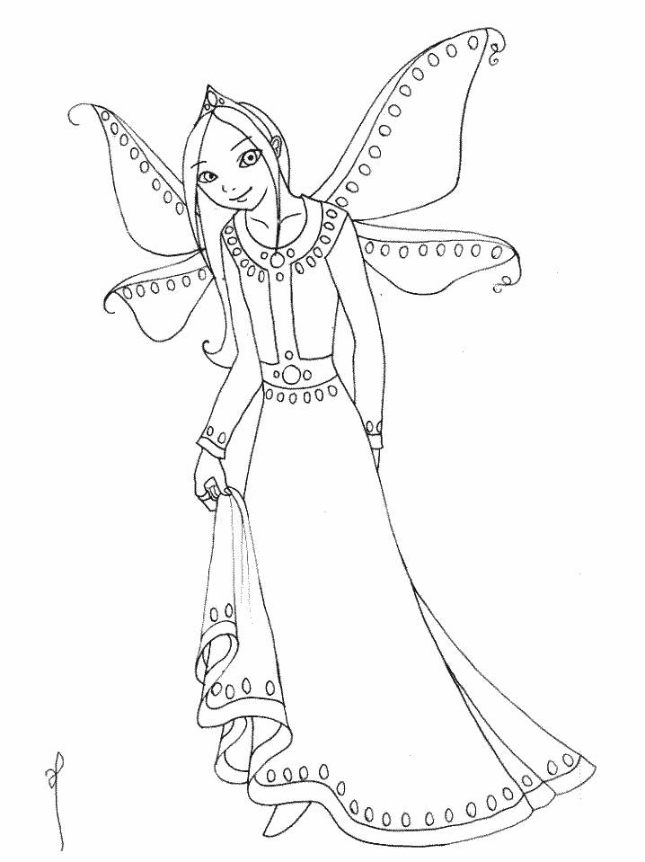 Fairies Coloring Pages | Coloring Kids