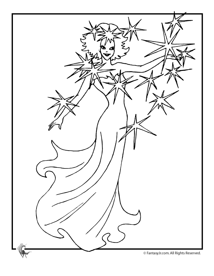 Free Coloring Pages Fairy Princess