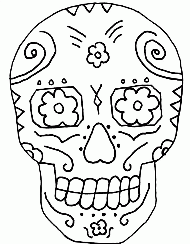 Day Of The Dead Coloring Sheets Free Coloring Pages Free 141314