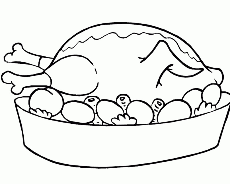 Chicken Food Coloring Page Images & Pictures - Becuo