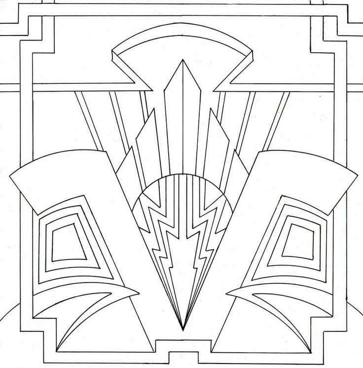 Art Deco Style coloring page | The 20s for Kids