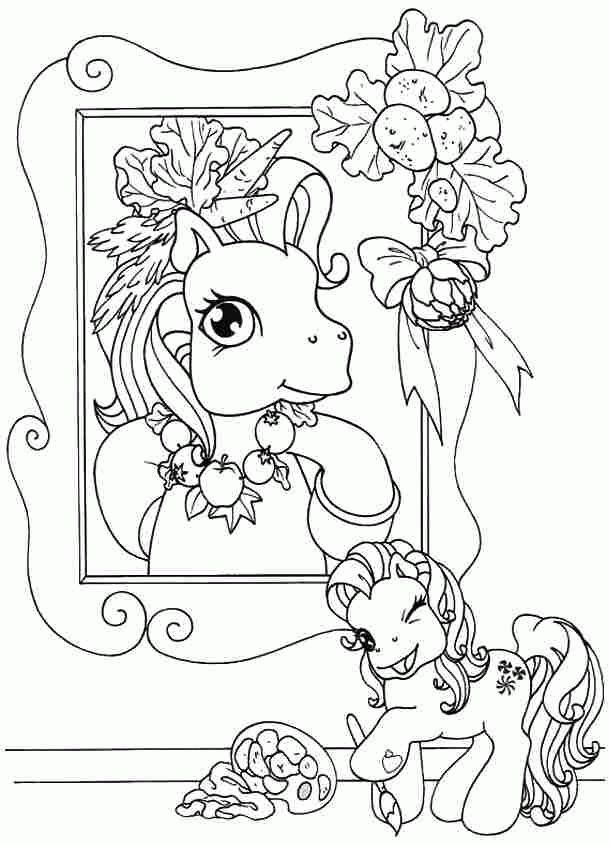 Free Printable Colouring Sheets Cartoon My Little Pony For Girls
