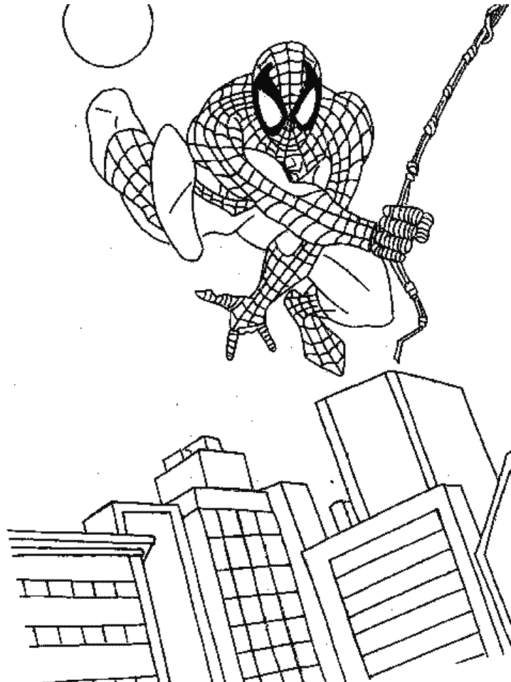 Kids Coloring Pages Spiderman 732 | Free Printable Coloring Pages