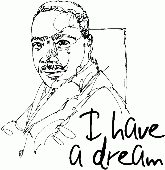 Martin Luther King Coloring Page Educations | 99coloring.com