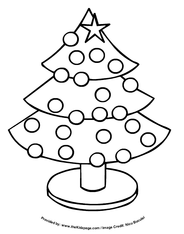 Coloring Page - Christmas tree coloring pages 19