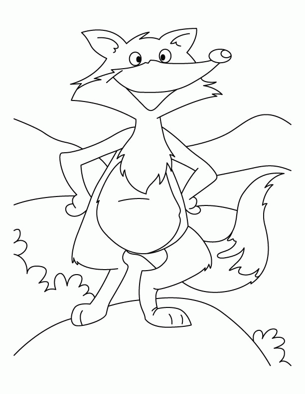 Long tail fox coloring pages | Download Free Long tail fox