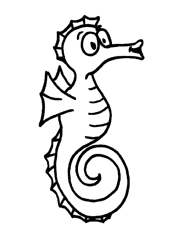 Realistic Ocean Animals Coloring Pages For Preschool