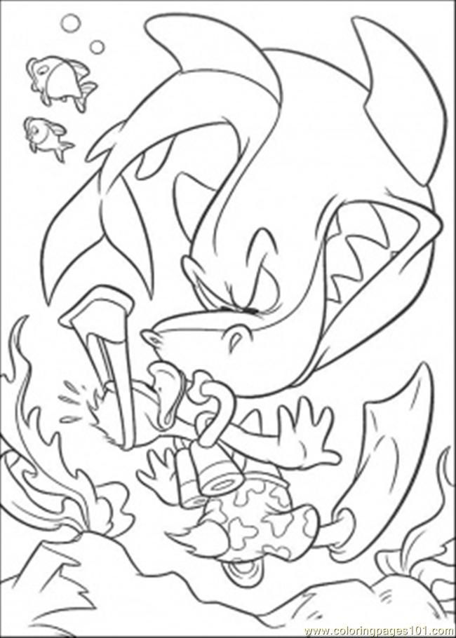 Coloring Pages And Shark (Fish > Shark) - free printable coloring