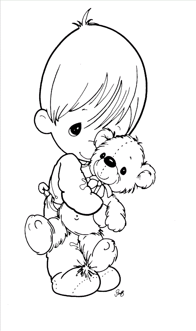 Baby Precious Moments Coloring Pages | children coloring pages