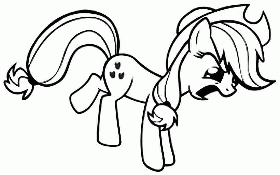 Free Printable Cartoon My Little Pony Coloring Pages For Toddler #