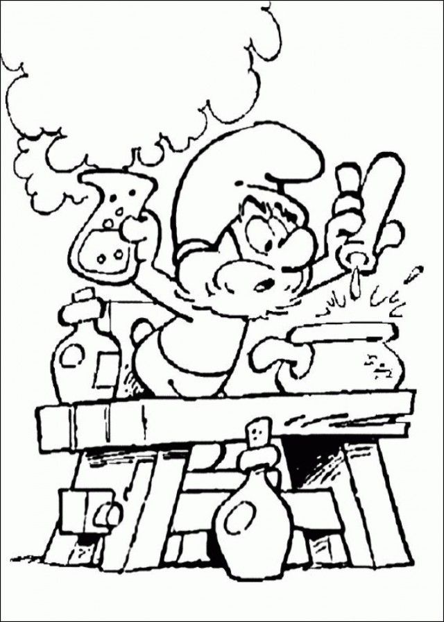 Papa Smurf Printable Coloring Pages Extra Coloring Page 125626