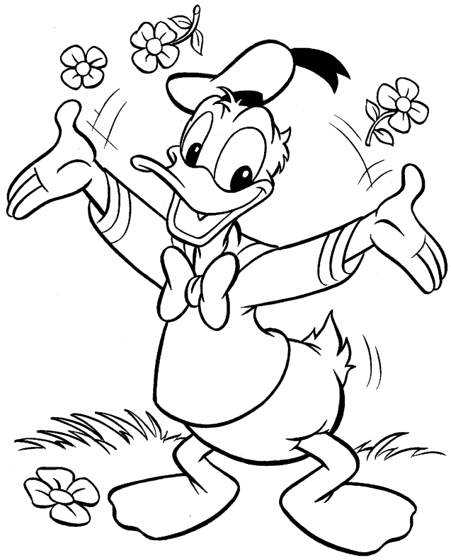 Coloring Pages Donald Duck 345 | Free Printable Coloring Pages