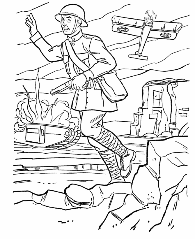 World War Coloring Pages | children coloring pages | Printable