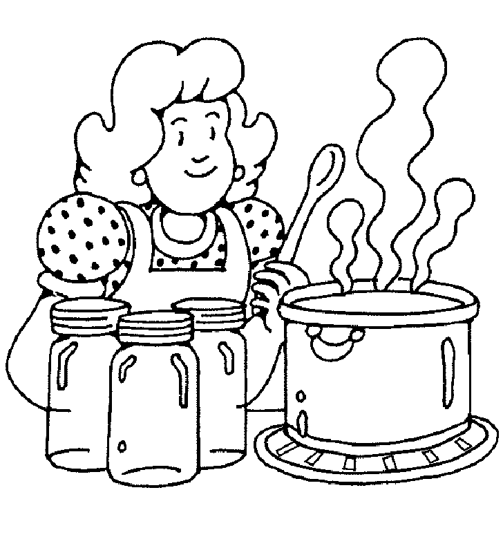 Pin Cooking Coloring Pages Printable