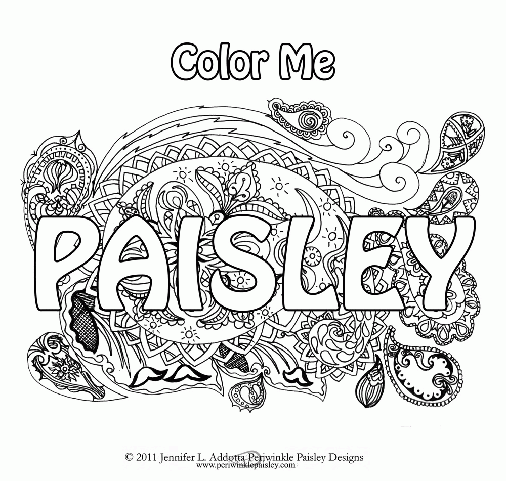 14 Pics of Bandana Paisley Design Coloring Pages To Print ...