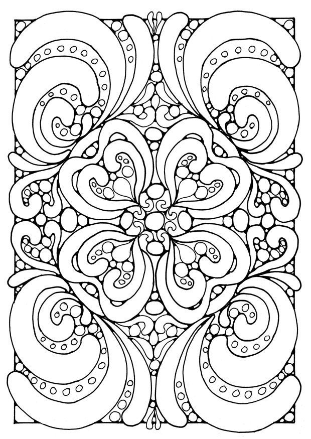 complex geometric coloring pages | Only Coloring Pages