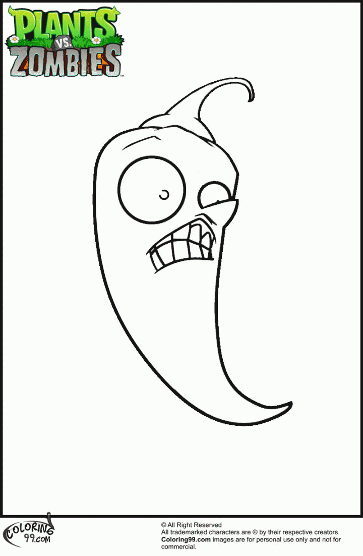 Peashooter Coloring Page - High Quality Coloring Pages