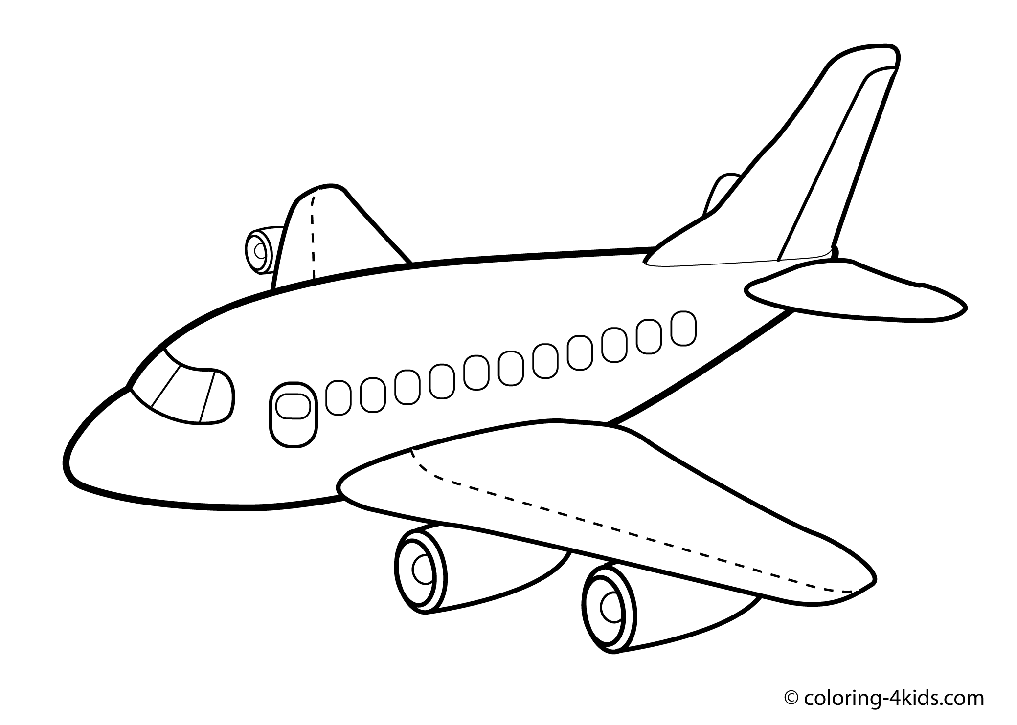 Airplane Coloring Pages Preschool - Coloring Pages For All Ages