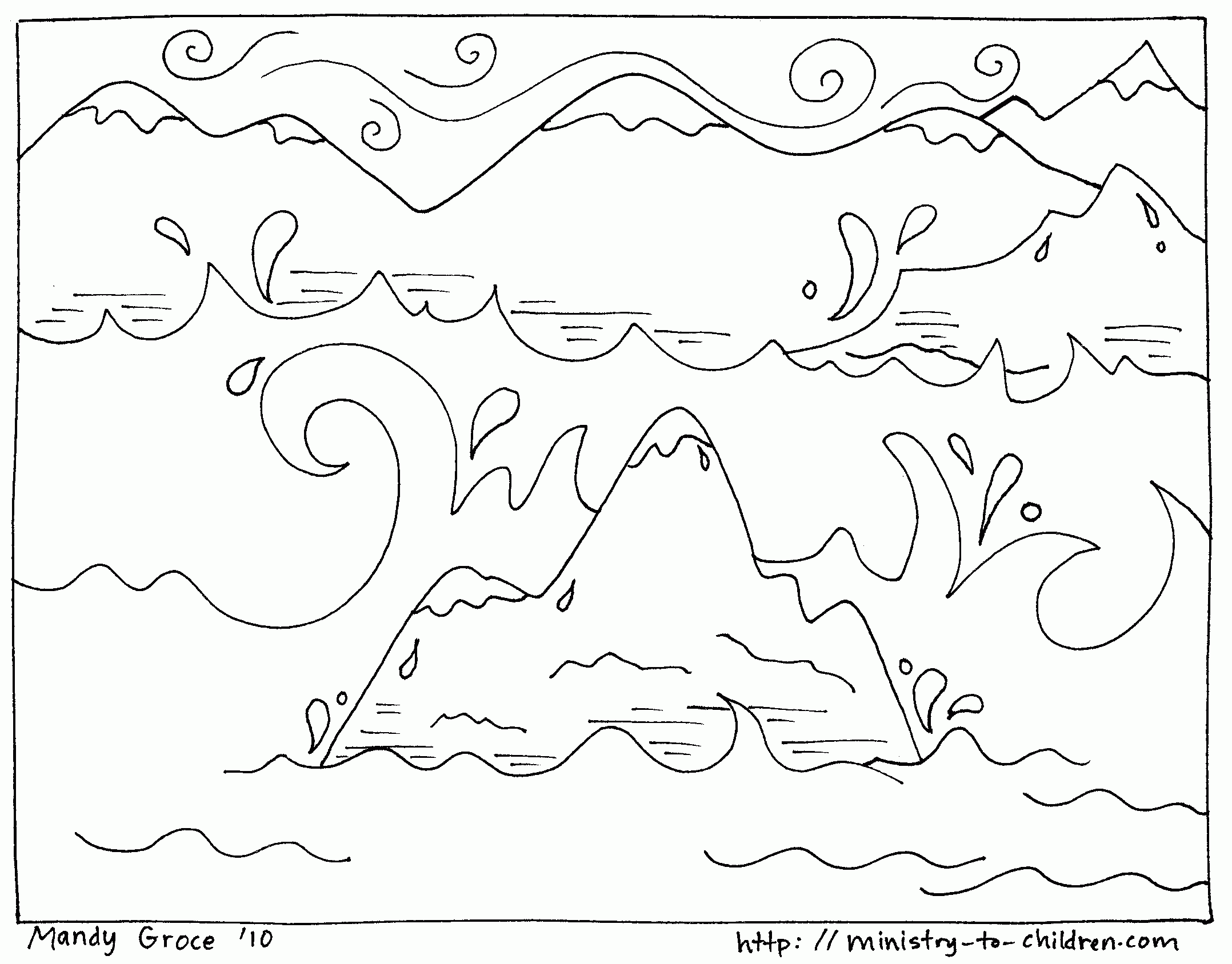 Creation Coloring Pages &quotGod Made the Land" Third Day