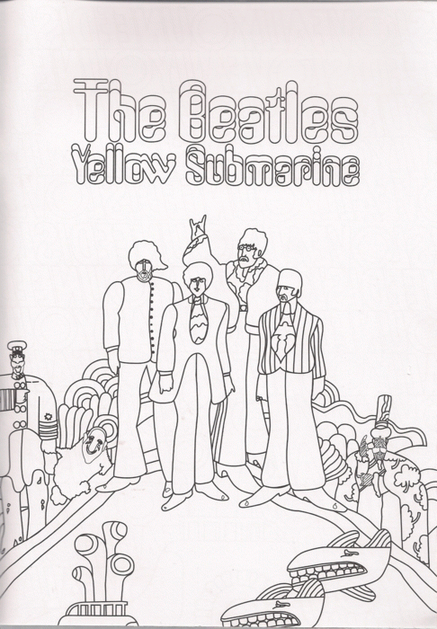 Beatles Yellow Submarine - Coloring Pages for Kids and for Adults